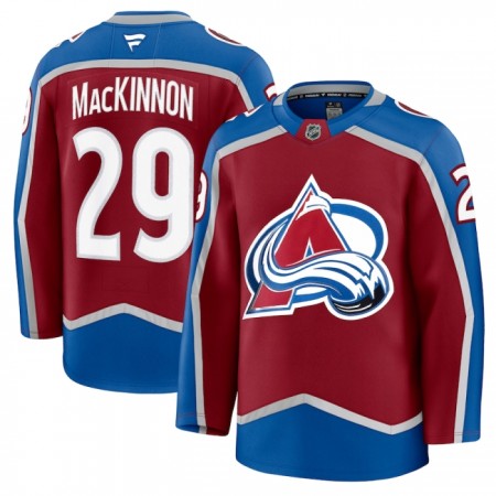 Mænd NHL Colorado Avalanche Trøje 2024-25 Fanatics Premium Nathan MacKinnon Rød Hjemme
